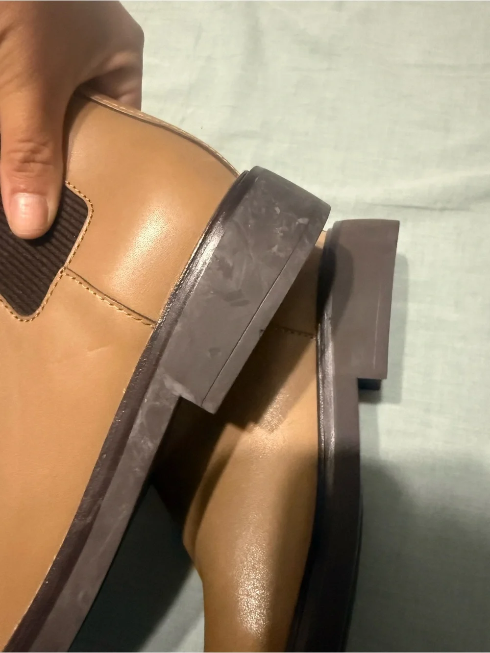 Tory Burch Woman’s Double T buckled Chelsea Boots - Strap Detail